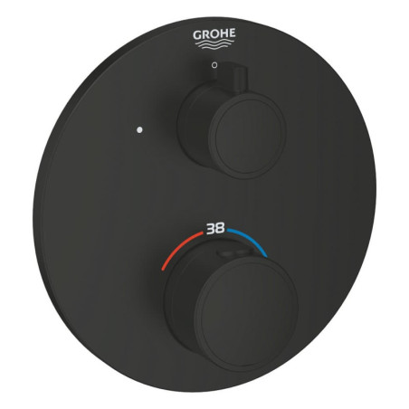 Sprchová baterie GROHE Grohtherm bez podomítkového tělesa černá matná 1022122430
