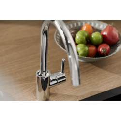 Dřezová baterie Hansa Vantis s otočným ramínkem chrom 52211167