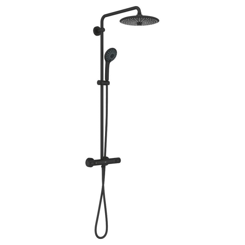 Sprchový systém GROHE Euphoria System s termostatickou baterií černá matná 27615KF2