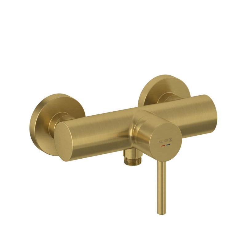 Sprchová baterie Kludi Bozz bez sprchového setu 150 mm kartáčované zlato 38831N076
