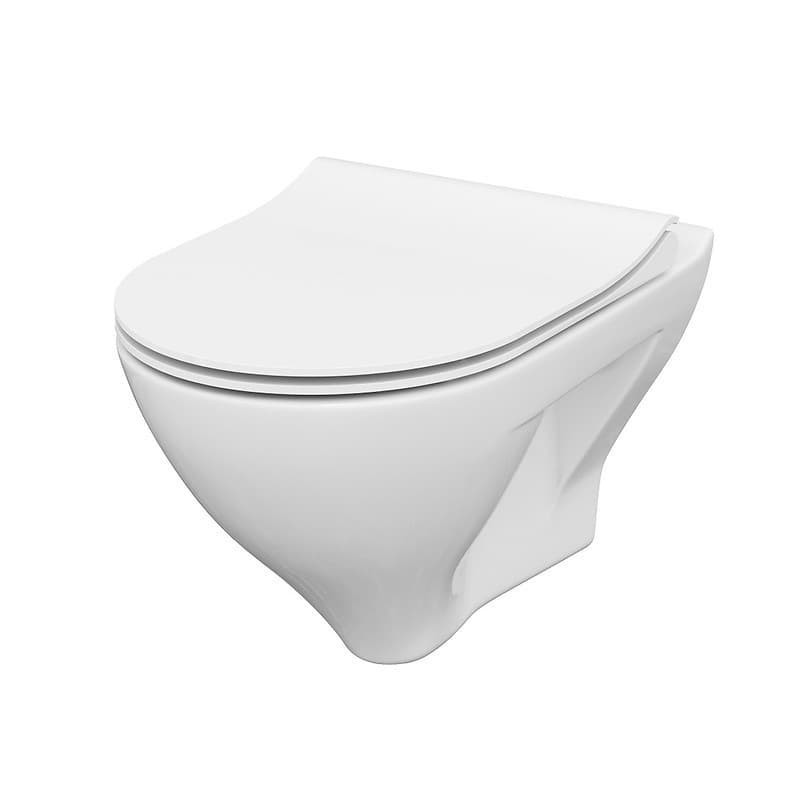 Wc s prkénkem softclose závěsné Cersanit Mille zadní odpad S701-453