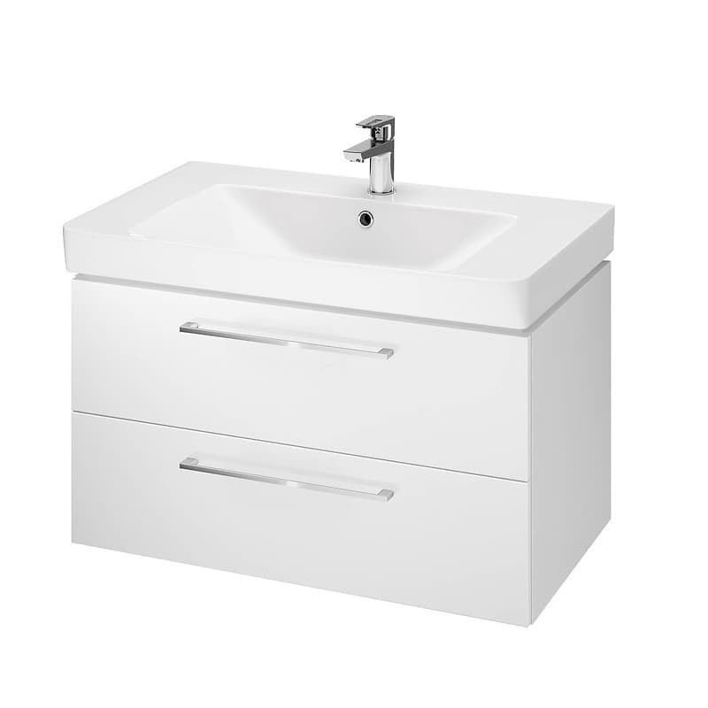 Koupelnová skříňka s umyvadlem Cersanit MILLE,LARA 79,4x45,2x44,7 cm bílá lesk S801-338-DSM