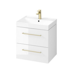 Koupelnová skříňka pod umyvadlo Cersanit LARGA 59,4x57,2x44,4 cm bílá lesk S932-070