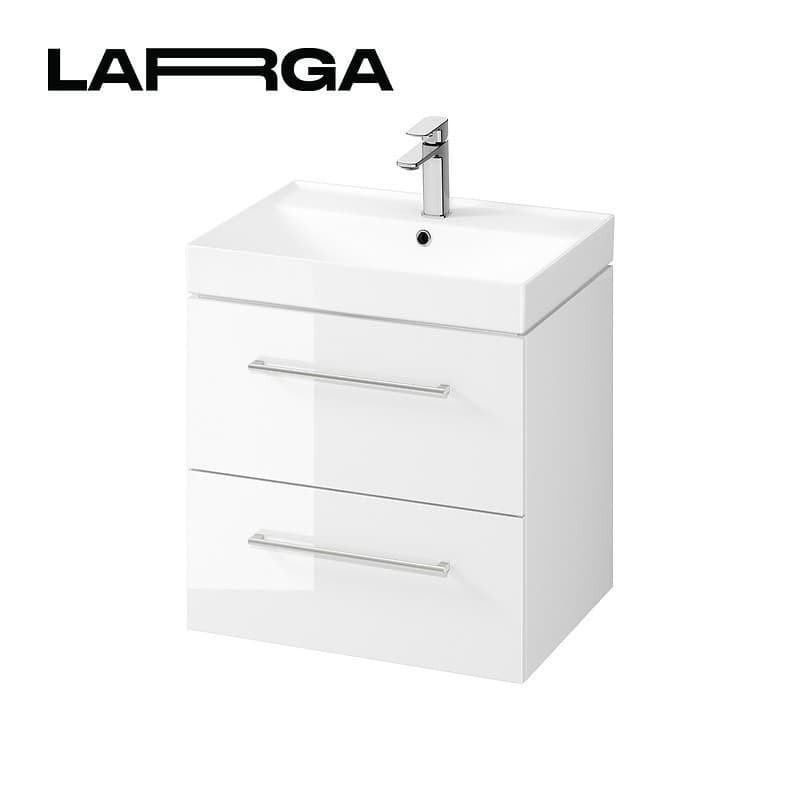Koupelnová skříňka pod umyvadlo Cersanit LARGA 59,4x57,2x44,4 cm bílá lesk S932-070