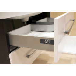 Koupelnová skříňka s umyvadlem Naturel Cube Way 80x40 cm bílá/wenge CUBE280ZW