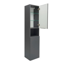 Koupelnová skříňka vysoká SAT Feel 36x165x32 cm antracit mat SATFEELV36ANT
