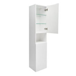 Koupelnová skříňka vysoká SAT Evolution 36x165x32 cm bílá matná mat SATEVOV36WM