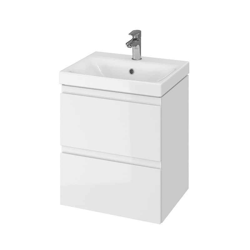 Koupelnová skříňka s umyvadlem Cersanit MODUO 49,4x62x39,7 cm bílá lesk S801-230-DSM