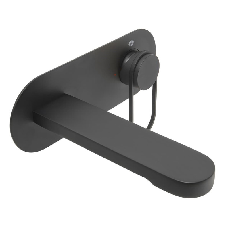 Umyvadlová baterie SAT Fusion včetně podomítkového tělesa matná černá SATBSFU101KPCC