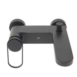 Vanová baterie SAT Fusion bez sprchového setu 150 mm matná černá SATBSFU222KPCC