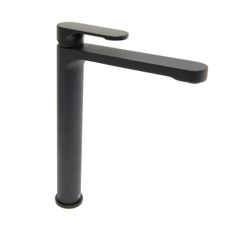 Vysoká umyvadlová baterie SAT Fusion bez výpusti matná černá SATBSFU285CPC