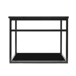 Koupelnová skříňka s žulovou krycí deskou Naturel Industrial 59x45x45 cm černá mat KONZOLEUM60CZ