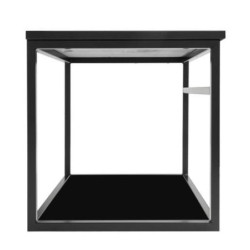 Koupelnová skříňka s žulovou krycí deskou Naturel Industrial 59x45x45 cm černá mat KONZOLEUM60CZ