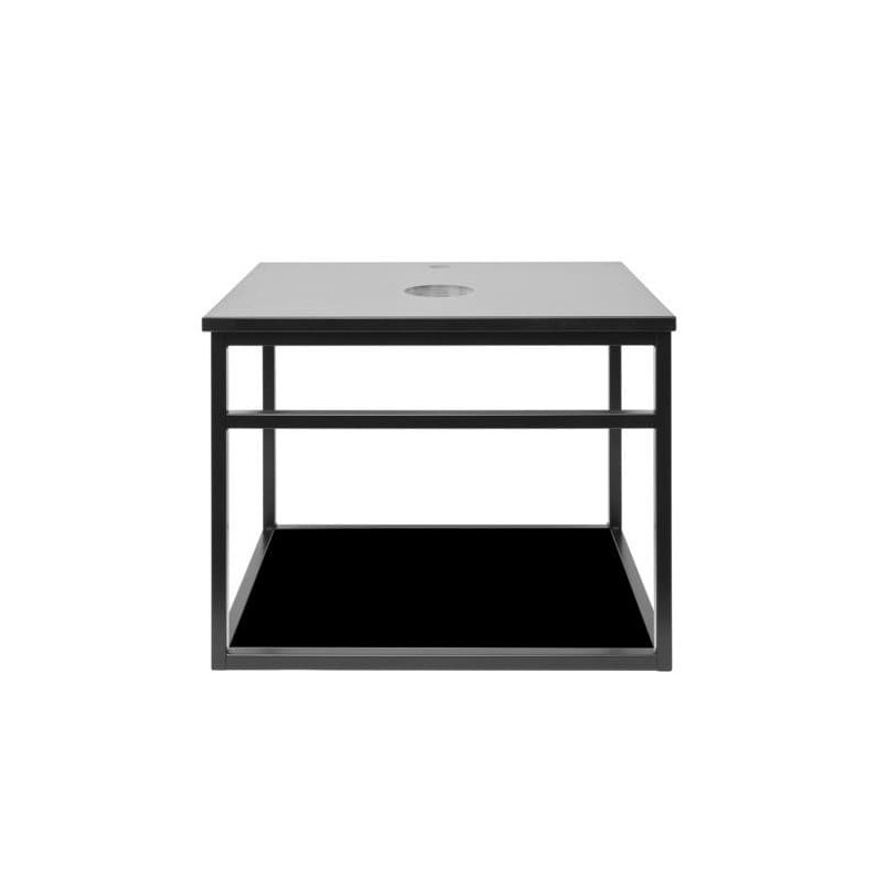 Koupelnová skříňka s žulovou krycí deskou Naturel Industrial 59x45x45 cm černá mat KONZOLEUM60CZ