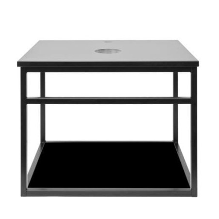 Koupelnová skříňka s žulovou krycí deskou Naturel Industrial 59x45x45 cm černá mat KONZOLEUM60CZ