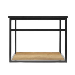 Koupelnová skříňka s žulovou krycí deskou Naturel Industrial 59x45x45 cm černá mat KONZOLEUM60DZ