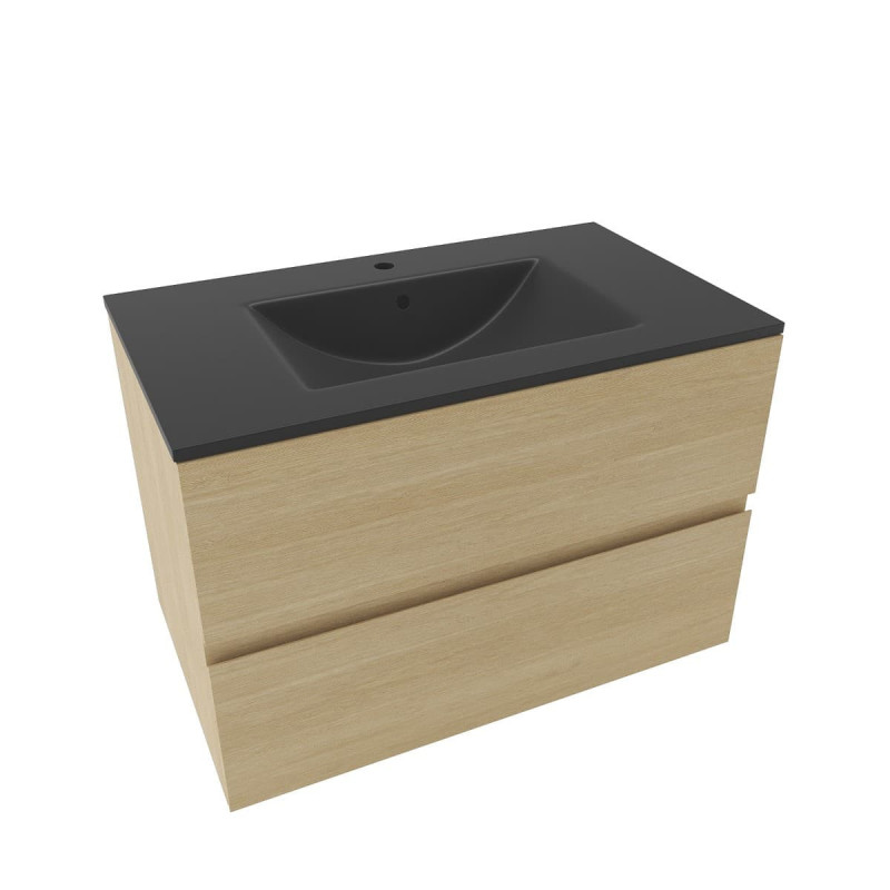 Koupelnová skříňka s umyvadlem Naturel Verona 80x50x45,5 cm světlé dřevo mat VERONA80SDU4