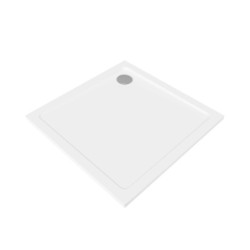 Sprchová vanička čtvercová SAT Project 80x80 cm litý mramor SATSVPRO80Q