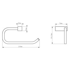 Držák ručníků Multi Element chrom ELE61