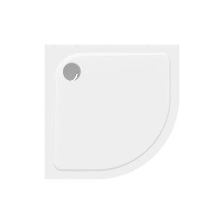 Sprchová vanička čtvrtkruhová SAT Project 80x80 cm litý mramor SATSVPRO80S