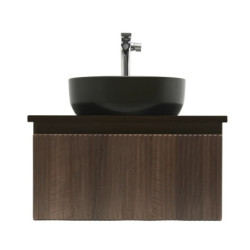 Koupelnová skříňka s umyvadlem a baterií SAT Evolution 58x30x44,8 cm ořech mat SATEVO60NADBUC