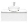 Koupelnová skříňka s umyvadlem a baterií SAT Evolution 98x30x44,8 cm bílá mat SATEVO100WMDBUB