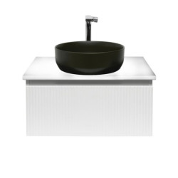 Koupelnová skříňka s umyvadlem a baterií SAT Evolution 78x30x44,8 cm bílá mat SATEVO80WMDBUC