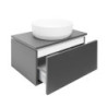 Koupelnová skříňka s krycí deskou SAT Feel 60x30x46 cm antracit mat SATFEEL60ANTD