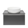 Koupelnová skříňka s krycí deskou SAT Feel 60x30x46 cm antracit mat SATFEEL60ANTD