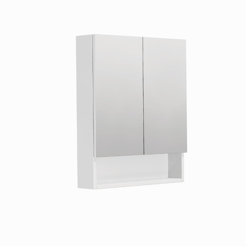 Zrcadlová skříňka SAT Cubeway 60x14x72 cm lamino bílá lesk GALCU60BL