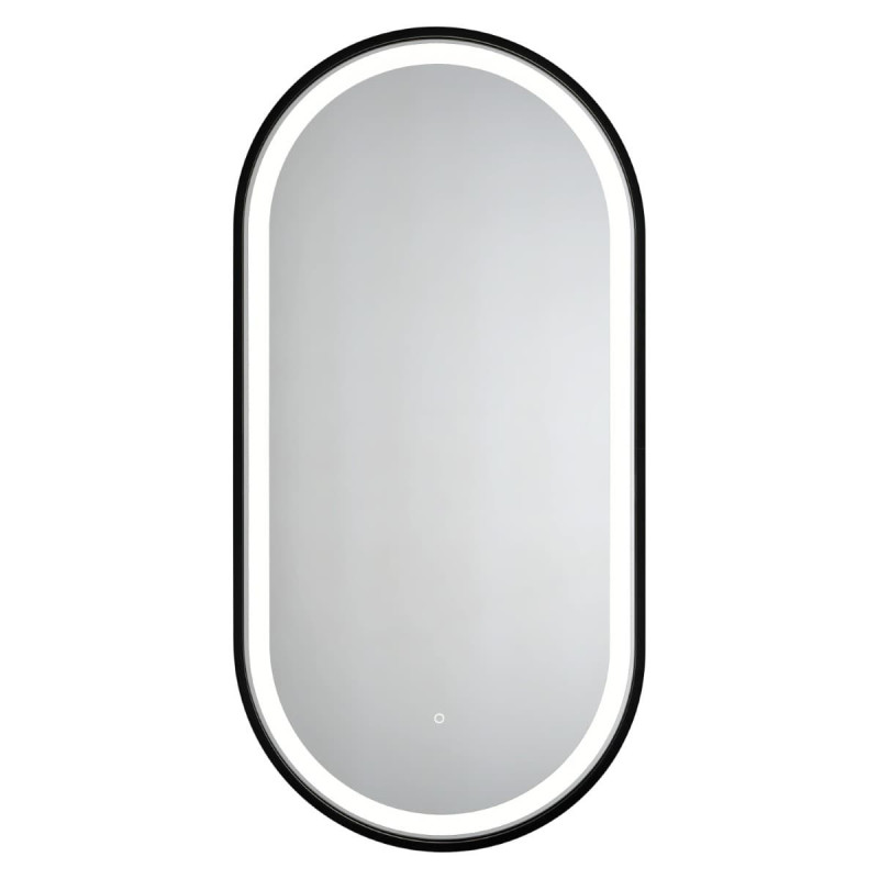 Zrcadlo se senzorem SAT 40x80 cm černá SATZOVLED4080CE
