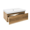 Koupelnová skříňka s umyvadlem SAT B-Way 79x30x45 cm dub BWAY80OAKU1