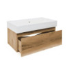 Koupelnová skříňka s umyvadlem SAT B-Way 79x30x45 cm dub BWAY80OAKU2