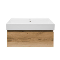 Koupelnová skříňka s umyvadlem SAT B-Way 79x30x45 cm dub BWAY80OAKU2