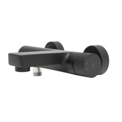 Vanová baterie SAT Evolution bez sprchového setu 150 mm černá matná SATBSEVO222C
