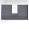 Koupelnová skříňka s černou úchytkou a krycí deskou SAT Cube Way 100x47,5x46 cm beton mat CUBE46C1003BESAT45