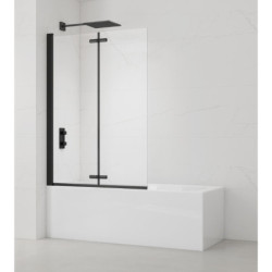 Vanová zástěna SAT SK 150x105 cm černá SATVZSKNEW105C