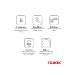 Umyvadlová baterie Ravak Chrome II bez výpusti Chrom X070449