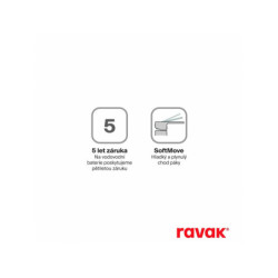 Sprchová baterie Ravak Chrome II bez podomítkového tělesa Černá X070466