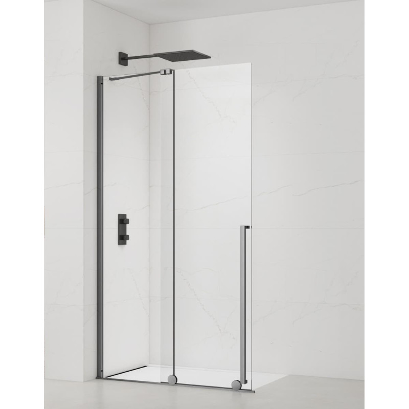 Sprchová zástěna walk-in 120 cm SAT Xmotion PVD Gun metal SATBWIXM120GM