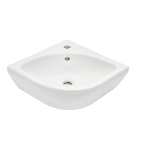 Rohové umývátko VitrA Integra 56x40 cm otvor pro baterii uprostřed 7336-003-0999