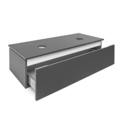 Koupelnová skříňka SAT Feel 120x30x46 cm antracit mat SATFEEL120ANTD
