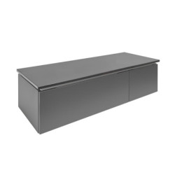 Koupelnová skříňka s krycí deskou SAT Feel 120x30x46 cm antracit mat SATFEEL2120ANTD