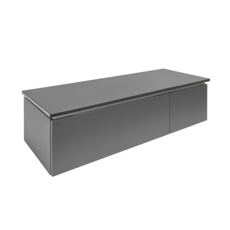 Koupelnová skříňka s krycí deskou SAT Feel 120x30x46 cm antracit mat SATFEEL2120ANTD