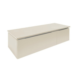 Koupelnová skříňka s krycí deskou SAT Feel 120x30x46 cm pískově béžová mat SATFEEL2120BED