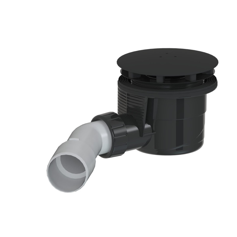 Vaničkový sifon MULTI 90 x 40/50mm černý  E90KOBL