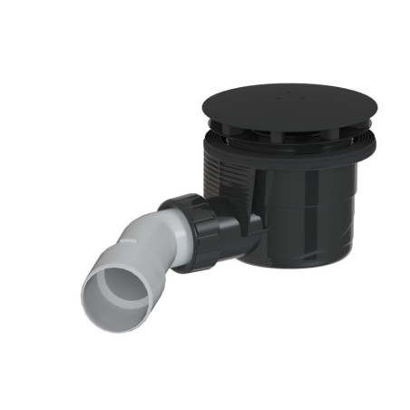 Vaničkový sifon MULTI 90 x 40/50mm černý  E90KOBL