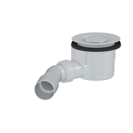 Vaničkový sifon designový MULTI 90 x 40/50mm bílá krytka E90KOB