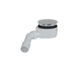 Vaničkový sifon MULTI 90 x 40/50mm nízký nerezová krytka ESLIM90KOCR