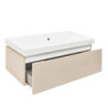Koupelnová skříňka s umyvadlem SAT Feel 100x30x46 cm pískově béžová mat SATFEEL100BEU1